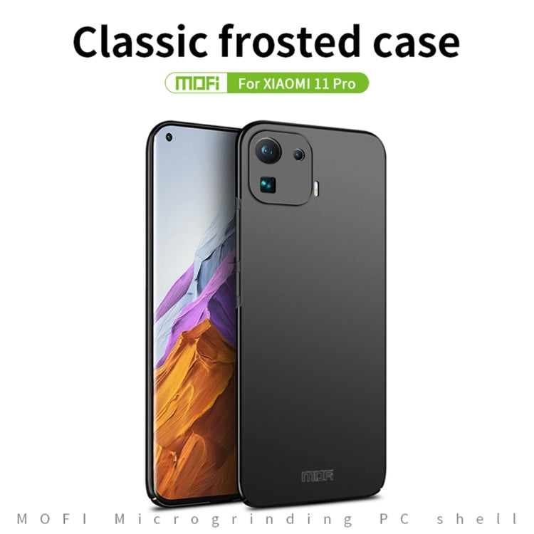 For Xiaomi Mi 11 Pro MOFI Frosted PC Ultra-thin Hard Case(Blue) - Xiaomi Cases by MOFI | Online Shopping South Africa | PMC Jewellery