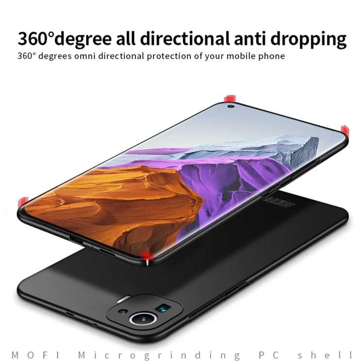 For Xiaomi Mi 11 Pro MOFI Frosted PC Ultra-thin Hard Case(Blue) - Xiaomi Cases by MOFI | Online Shopping South Africa | PMC TechLife