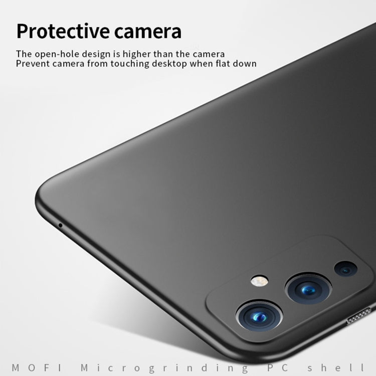 For OnePlus 9 MOFI Frosted PC Ultra-thin Hard Case(Blue) - OnePlus Cases by MOFI | Online Shopping South Africa | PMC TechLife