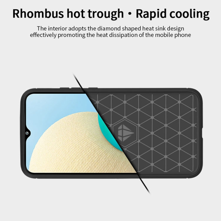 For Samsung Galaxy A02 / M02 MOFI Gentleness Series Brushed Texture Carbon Fiber Soft TPU Case(Black) - Galaxy Phone Cases by MOFI | Online Shopping South Africa | PMC TechLife | Buy Now Pay Later Mobicred