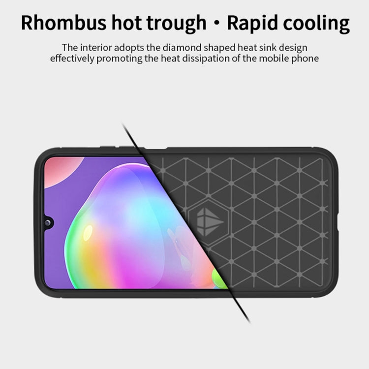 For Samsung Galaxy A32 5G MOFI Gentleness Series Brushed Texture Carbon Fiber Soft TPU Case(Red) - Galaxy Phone Cases by MOFI | Online Shopping South Africa | PMC TechLife | Buy Now Pay Later Mobicred