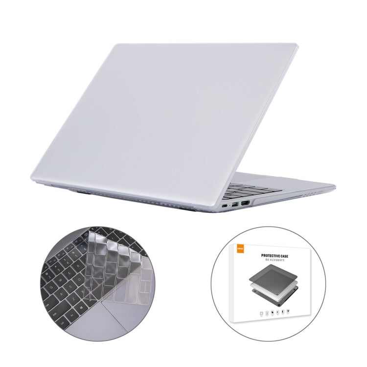 ENKAY for Huawei MateBook D 15  / Honor MagicBook 15 US Version 2 in 1 Crystal Protective Case with TPU Keyboard Film(Transparent) - Screen & Keyboard Cover by ENKAY | Online Shopping South Africa | PMC Jewellery | Buy Now Pay Later Mobicred