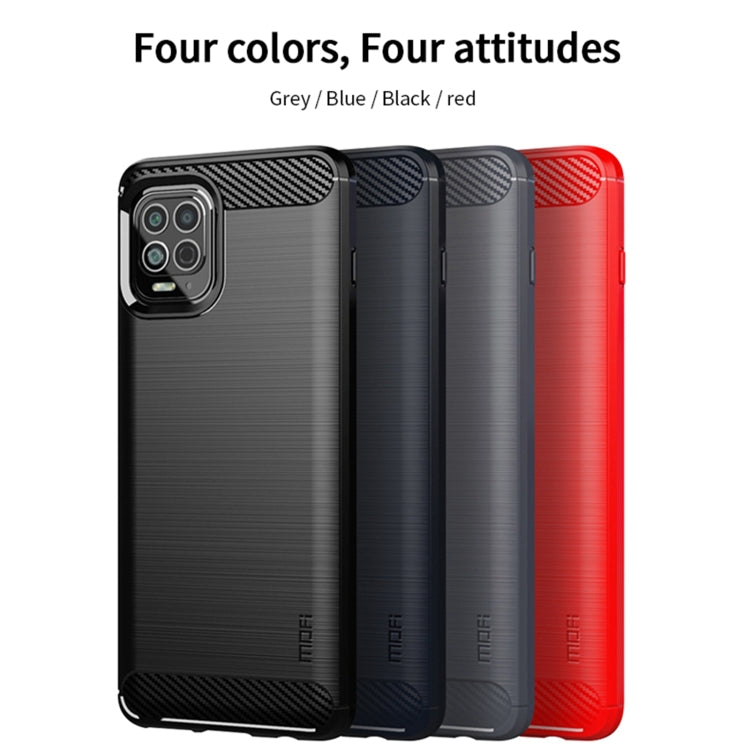 For Motorola Moto Edge S MOFI Gentleness Series Brushed Texture Carbon Fiber Soft TPU Case(Gray) - Motorola Cases by MOFI | Online Shopping South Africa | PMC Jewellery