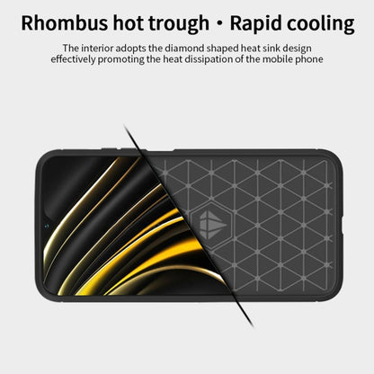 For Xiaomi Poco M3 / Redmi 9T MOFI Gentleness Series Brushed Texture Carbon Fiber Soft TPU Case(Black) - Xiaomi Cases by MOFI | Online Shopping South Africa | PMC Jewellery