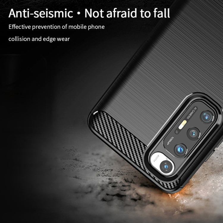 For Xiaomi Mi 10S MOFI Gentleness Series Brushed Texture Carbon Fiber Soft TPU Case(Black) - Xiaomi Cases by MOFI | Online Shopping South Africa | PMC Jewellery | Buy Now Pay Later Mobicred