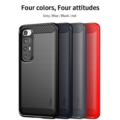 For Xiaomi Mi 10S MOFI Gentleness Series Brushed Texture Carbon Fiber Soft TPU Case(Black) - Xiaomi Cases by MOFI | Online Shopping South Africa | PMC Jewellery | Buy Now Pay Later Mobicred