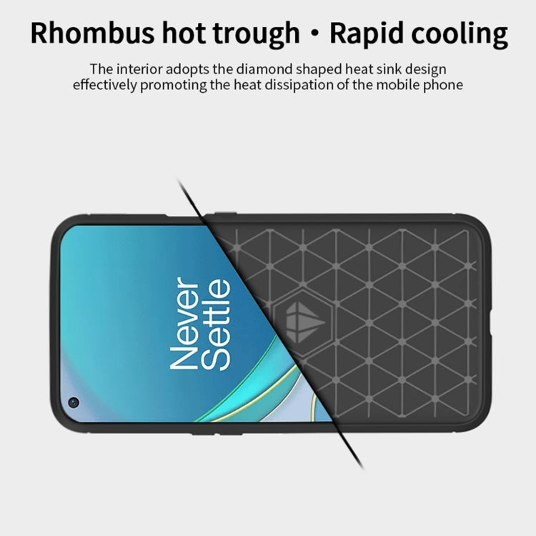 For OnePlus 9 MOFI Gentleness Series Brushed Texture Carbon Fiber Soft TPU Case(Black) - OnePlus Cases by MOFI | Online Shopping South Africa | PMC TechLife | Buy Now Pay Later Mobicred