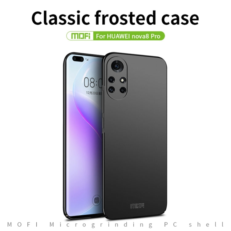 For Huawei Nova 8 Pro MOFI Frosted PC Ultra-thin Hard Case(Gold) - Huawei Cases by MOFI | Online Shopping South Africa | PMC TechLife | Buy Now Pay Later Mobicred