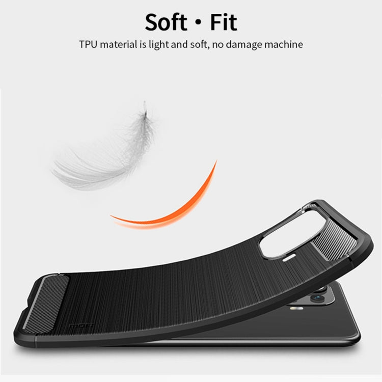 For Xiaomi Mi 11 Pro MOFI Gentleness Series Brushed Texture Carbon Fiber Soft TPU Case(Black) - Xiaomi Cases by MOFI | Online Shopping South Africa | PMC Jewellery | Buy Now Pay Later Mobicred