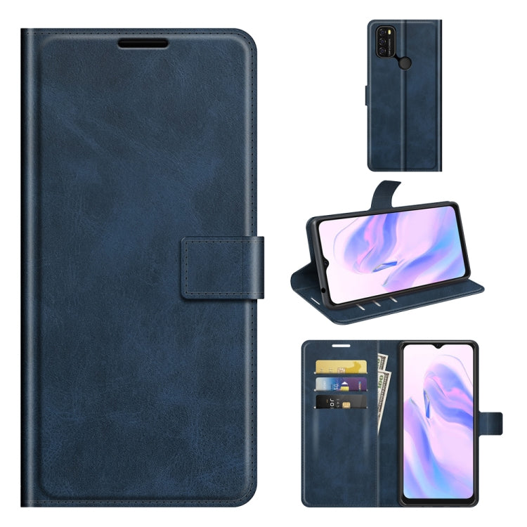 For Blackview A70 Retro Calf Pattern Buckle Horizontal Flip Leather Case with Holder & Card Slots & Wallet(Blue) - More Brand by PMC Jewellery | Online Shopping South Africa | PMC Jewellery | Buy Now Pay Later Mobicred