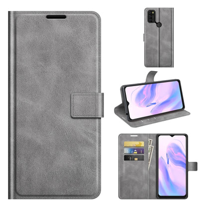 For Blackview A70 Retro Calf Pattern Buckle Horizontal Flip Leather Case with Holder & Card Slots & Wallet(Grey) - More Brand by PMC Jewellery | Online Shopping South Africa | PMC Jewellery | Buy Now Pay Later Mobicred