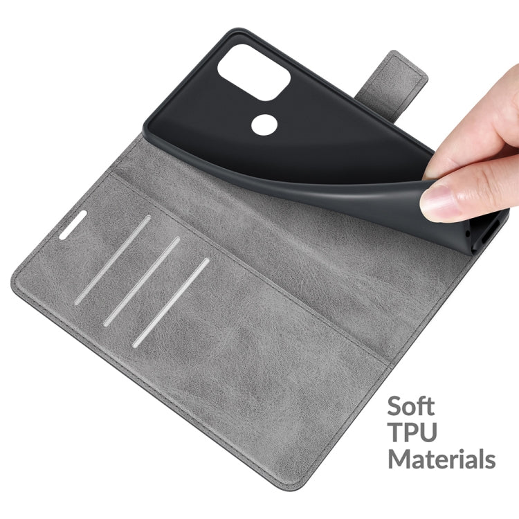 For Blackview A70 Retro Calf Pattern Buckle Horizontal Flip Leather Case with Holder & Card Slots & Wallet(Grey) - More Brand by PMC TechLife | Online Shopping South Africa | PMC TechLife | Buy Now Pay Later Mobicred