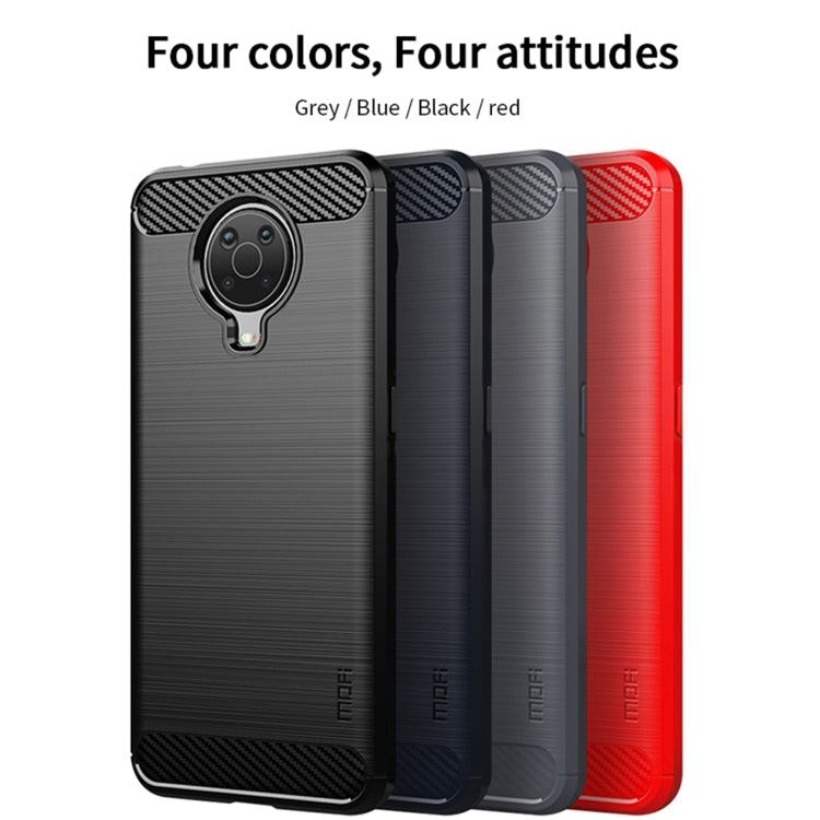 For Nokia G10 / G20 / 6.3 MOFI Gentleness Series Brushed Texture Carbon Fiber Soft TPU Case(Black) - Nokia Cases by MOFI | Online Shopping South Africa | PMC Jewellery