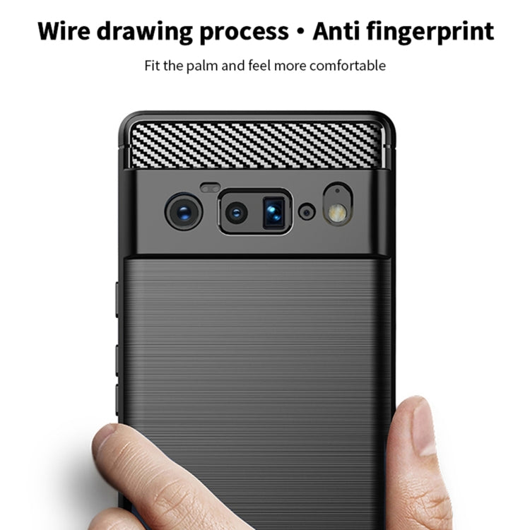 For Google Pixel 6 Pro MOFI Gentleness Series Brushed Texture Carbon Fiber Soft TPU Case(Gray) - Google Cases by MOFI | Online Shopping South Africa | PMC TechLife | Buy Now Pay Later Mobicred