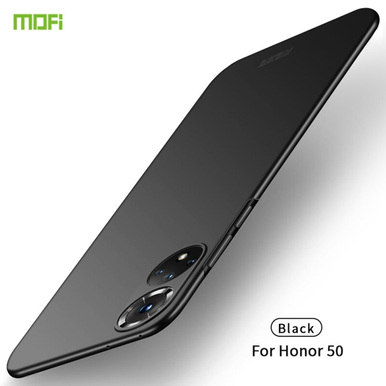 For Honor 50 MOFI Frosted PC Ultra-thin Hard Case(Black) - Honor Cases by MOFI | Online Shopping South Africa | PMC TechLife | Buy Now Pay Later Mobicred