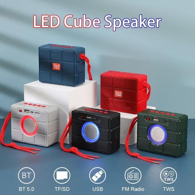 T&G TG311 LED Flashlight Portable Bluetooth Speaker, Support TF Card / FM / 3.5mm AUX / U Disk(Blue) - free shipping - PMC Jewellery - Order now!