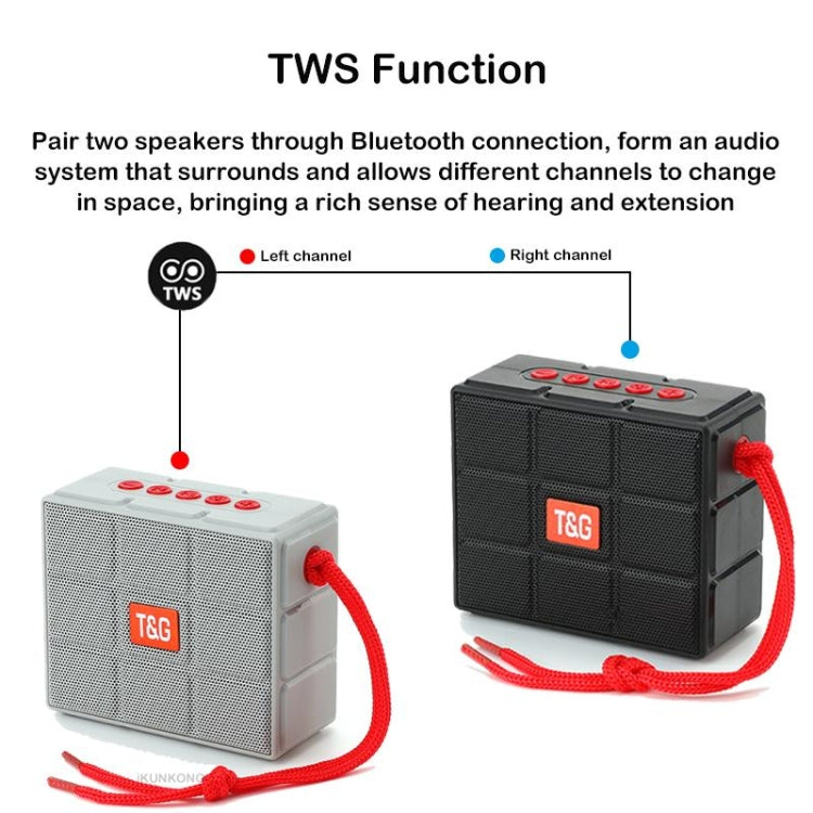 T&G TG311 LED Flashlight Portable Bluetooth Speaker, Support TF Card / FM / 3.5mm AUX / U Disk(Black) - Desktop Speaker by T&G | Online Shopping South Africa | PMC Jewellery | Buy Now Pay Later Mobicred