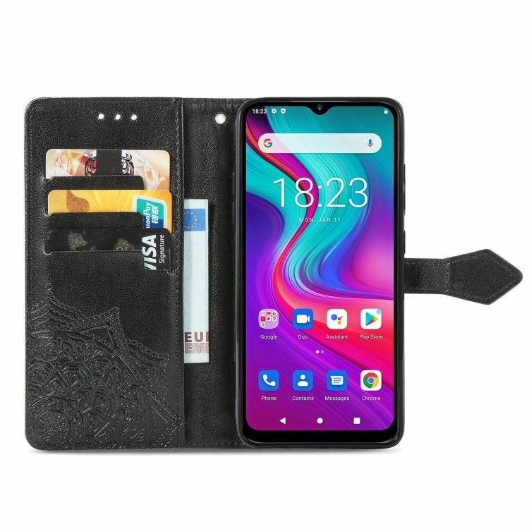 For Doogee X96 Pro Mandala Flower Embossed Horizontal Flip Leather Case with Holder & Three Card Slots & Wallet & Lanyard(Black) - More Brand by PMC Jewellery | Online Shopping South Africa | PMC Jewellery | Buy Now Pay Later Mobicred