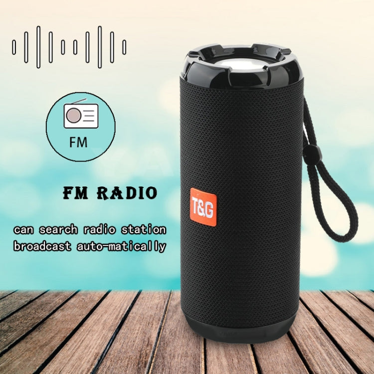 T&G TG621 Portable Waterproof 3D Stereo Wireless Speaker, Support FM Radio / TWS / TF Card(Black) - Waterproof Speaker by T&G | Online Shopping South Africa | PMC Jewellery | Buy Now Pay Later Mobicred