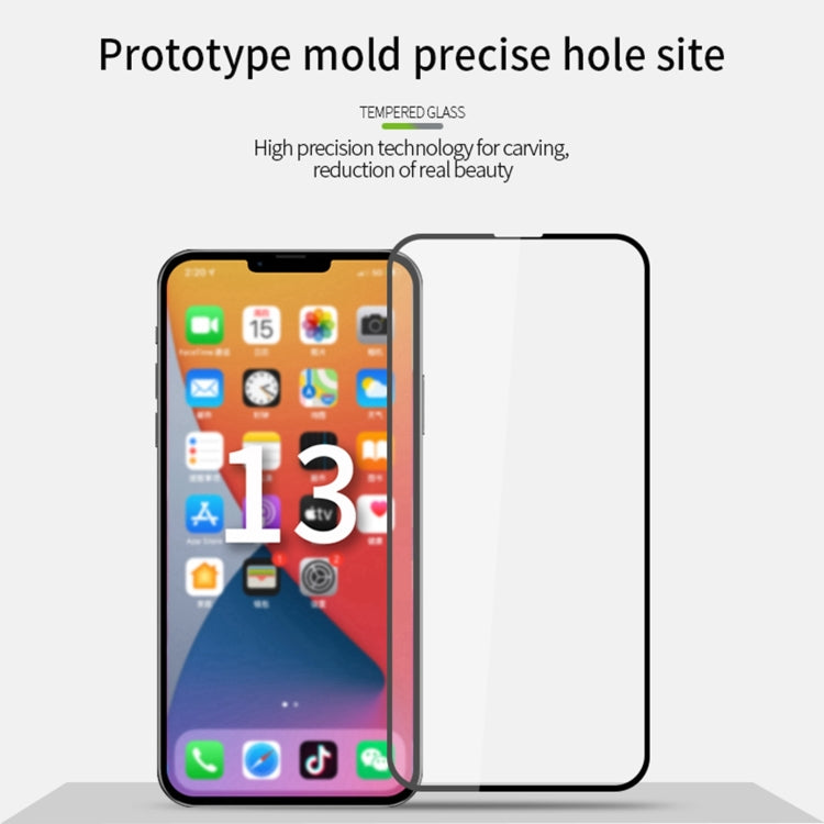 For iPhone 13 mini MOFI 9H 2.5D Full Screen Tempered Glass Film (Black) - iPhone 13 mini Tempered Glass by MOFI | Online Shopping South Africa | PMC TechLife | Buy Now Pay Later Mobicred