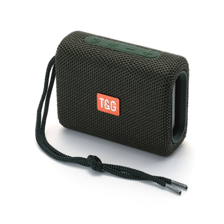 T&G TG313 Portable Outdoor Waterproof Bluetooth Speaker Subwoofer Support TF Card FM Radio AUX(Green) - Desktop Speaker by T&G | Online Shopping South Africa | PMC Jewellery | Buy Now Pay Later Mobicred