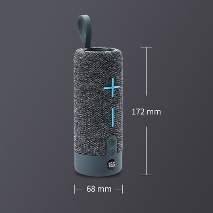 T&G TG619 Portable Bluetooth Wireless Speaker Waterproof Outdoor Bass Subwoofer Support AUX TF USB(Blue) - Desktop Speaker by T&G | Online Shopping South Africa | PMC Jewellery | Buy Now Pay Later Mobicred