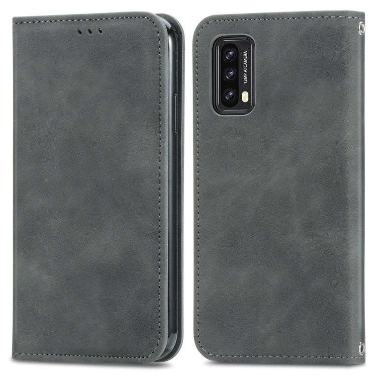 For Blackview A90 Retro Skin Feel Business Magnetic Horizontal Flip Leather Case with Holder & Card Slots & Wallet & Photo Frame(Gray) - More Brand by PMC Jewellery | Online Shopping South Africa | PMC Jewellery | Buy Now Pay Later Mobicred