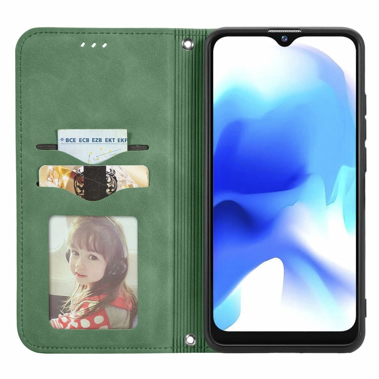 For Blackview A80 / A80s Retro Skin Feel Business Magnetic Horizontal Flip Leather Case with Holder & Card Slots & Wallet & Photo Frame(Green) - More Brand by PMC Jewellery | Online Shopping South Africa | PMC Jewellery | Buy Now Pay Later Mobicred
