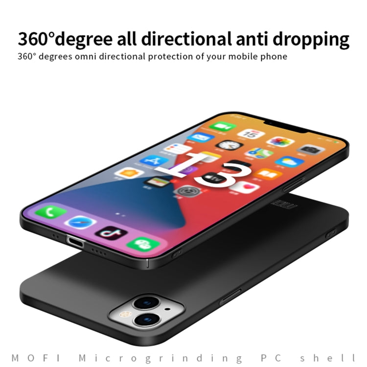 For iPhone 13 mini  MOFI Frosted PC Ultra-thin Hard Case(Gold) - iPhone 13 mini Cases by MOFI | Online Shopping South Africa | PMC TechLife | Buy Now Pay Later Mobicred