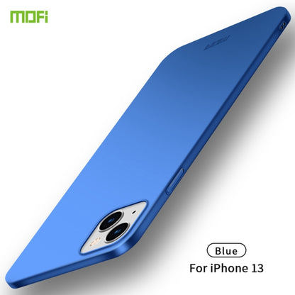 For iPhone 13 MOFI Frosted PC Ultra-thin Hard Case(Blue) - iPhone 13 Cases by MOFI | Online Shopping South Africa | PMC Jewellery