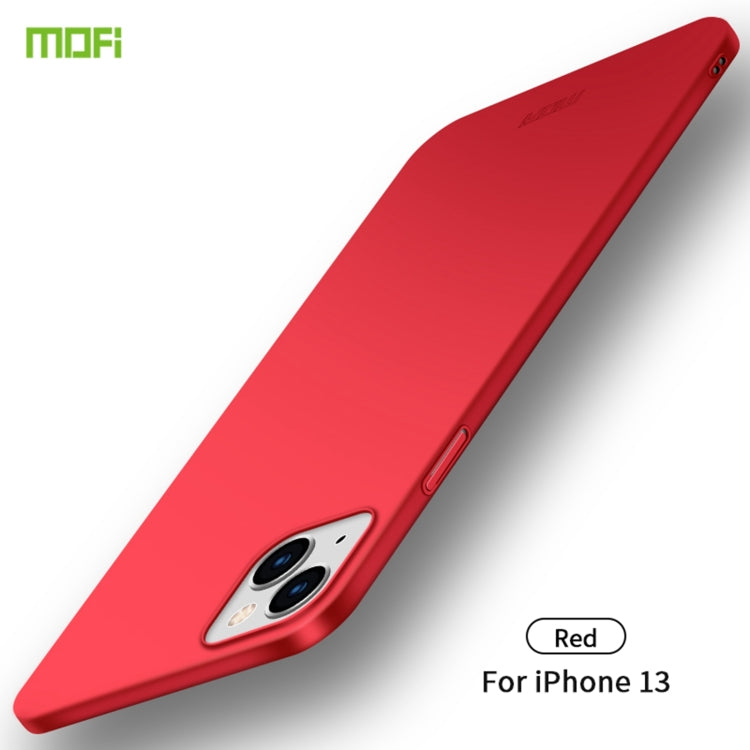 For iPhone 13 MOFI Frosted PC Ultra-thin Hard Case(Red) - iPhone 13 Cases by MOFI | Online Shopping South Africa | PMC Jewellery