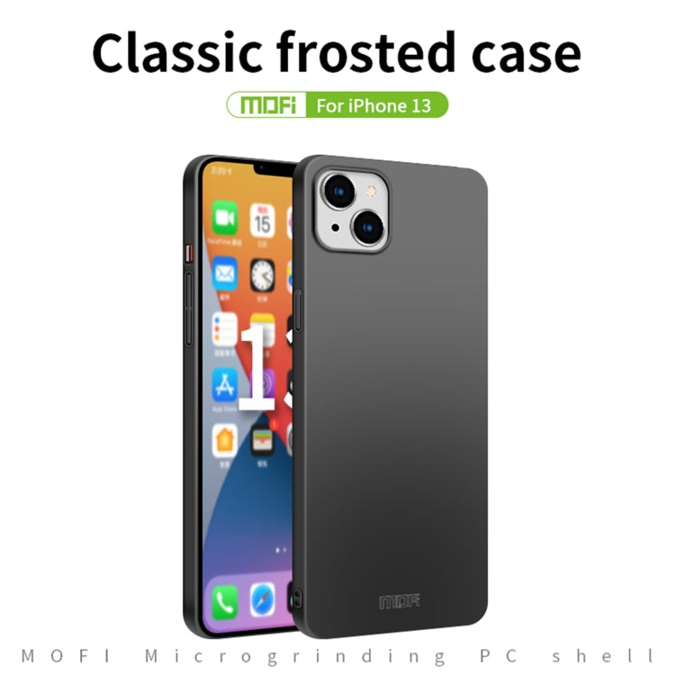 For iPhone 13 MOFI Frosted PC Ultra-thin Hard Case(Red) - iPhone 13 Cases by MOFI | Online Shopping South Africa | PMC TechLife | Buy Now Pay Later Mobicred