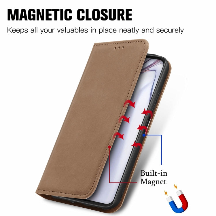 For Blackview A100 Retro Skin Feel Business Magnetic Horizontal Flip Leather Case with Holder & Card Slots & Wallet & Photo Frame(Brwon) - More Brand by PMC Jewellery | Online Shopping South Africa | PMC Jewellery | Buy Now Pay Later Mobicred