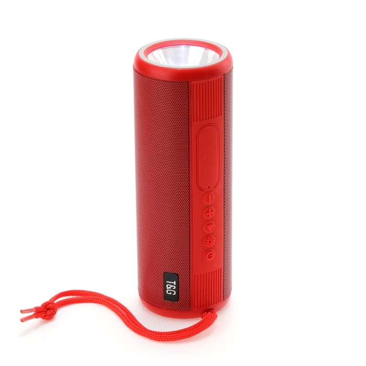 T&G TG635 Portable Outdoor Waterproof Bluetooth Speaker with Flashlight Function(Red) - Waterproof Speaker by T&G | Online Shopping South Africa | PMC Jewellery | Buy Now Pay Later Mobicred