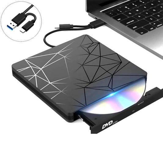 USB 3.0 Type-C DVD Drive Driverless High Speed Read Write Recorder CD Burner External DVD-RW Player - Rewritable Drive by PMC Jewellery | Online Shopping South Africa | PMC Jewellery | Buy Now Pay Later Mobicred