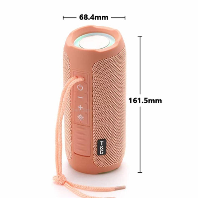 T&G TG227 Outdoor Portable Waterproof Bluetooth Music Speaker with LED Support FM / TF / USB(Red) - Desktop Speaker by T&G | Online Shopping South Africa | PMC Jewellery | Buy Now Pay Later Mobicred