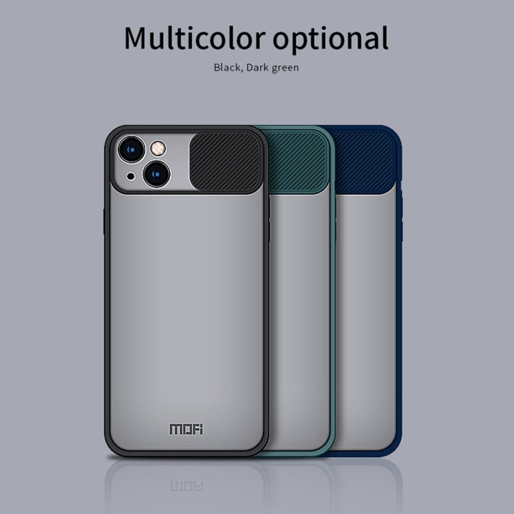 For iPhone 13 MOFI Translucent Frosted PC + TPU Phone Case(Black) - iPhone 13 Cases by MOFI | Online Shopping South Africa | PMC TechLife | Buy Now Pay Later Mobicred