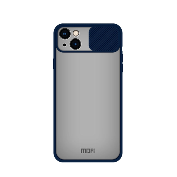 For iPhone 13 MOFI Translucent Frosted PC + TPU Phone Case(Blue) - free shipping - PMC TechLife - Order now!