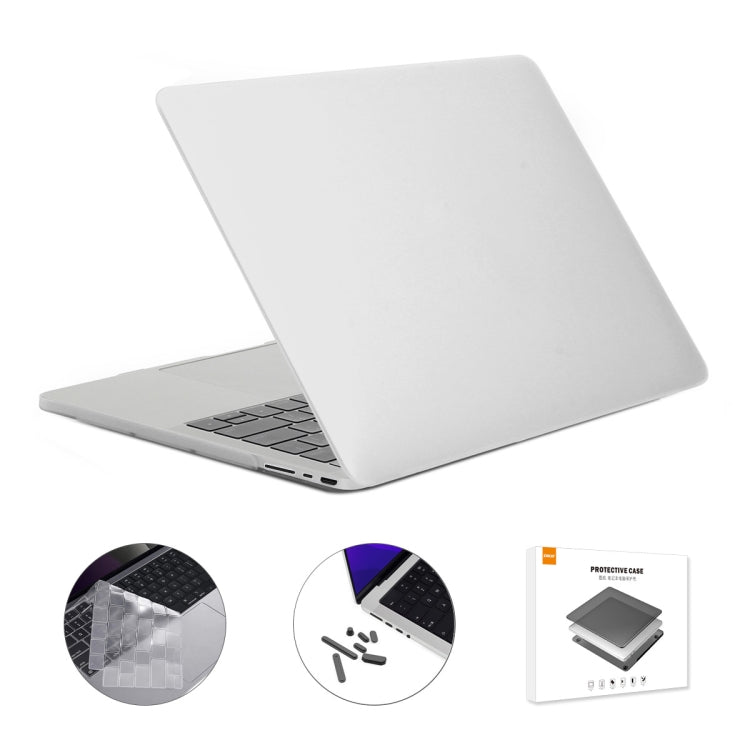 ENKAY Hat-Prince 3 in 1 Matte Laptop Protective Case + TPU Keyboard Film + Anti-dust Plugs Set for MacBook Pro 16.2 inch A2485 2021/A2880 2023, Version:US Version(White) - free shipping - PMC Jewellery - Order now!