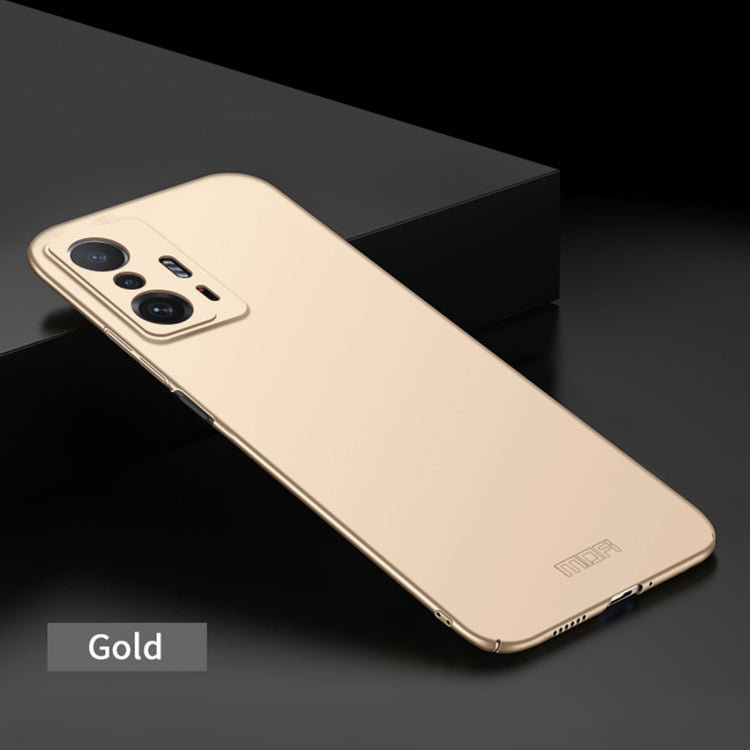 For Xiaomi Mi 11T / 11T Pro MOFI Frosted PC Ultra-thin Hard Phone Case(Gold) - Xiaomi Cases by MOFI | Online Shopping South Africa | PMC Jewellery