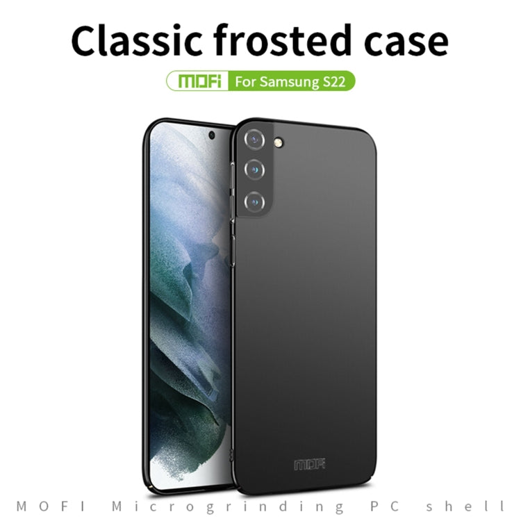 For Samsung Galaxy S22 5G MOFI Frosted PC Ultra-thin Hard Phone Case(Gold) - Galaxy S22 5G Cases by MOFI | Online Shopping South Africa | PMC TechLife