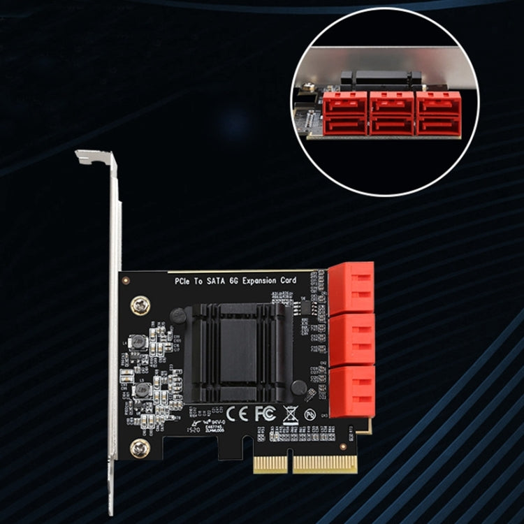 PCIe to SATA 3.0 6G Expansion Card - Add-on Cards by PMC Jewellery | Online Shopping South Africa | PMC Jewellery | Buy Now Pay Later Mobicred