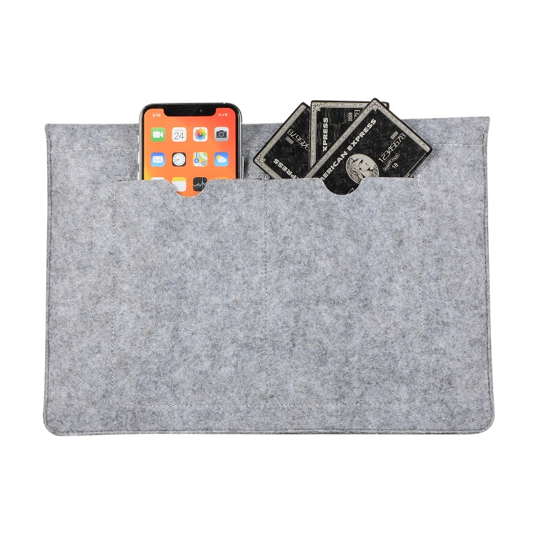 Felt Liner Bag Computer Bag Notebook Protective Cover For 13 inch(Grey) - 13.3 inch by PMC TechLife | Online Shopping South Africa | PMC TechLife | Buy Now Pay Later Mobicred