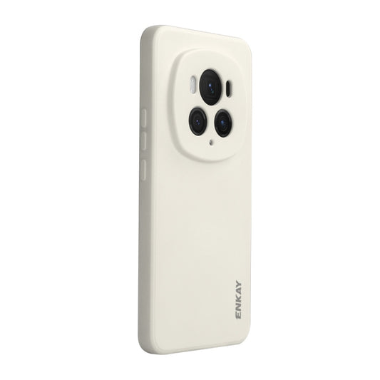 For Honor Magic6 Pro ENKAY Liquid Silicone Soft Shockproof Phone Case(Beige) - Honor Cases by ENKAY | Online Shopping South Africa | PMC Jewellery | Buy Now Pay Later Mobicred