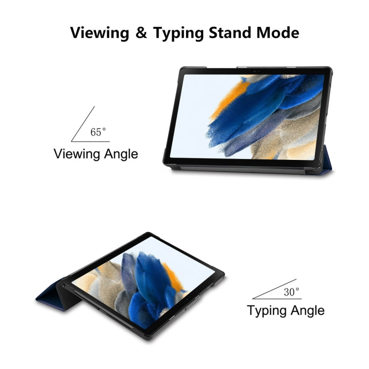 For Samsung Galaxy Tab A8 10.5 2021 ENKAY Custer Texture Leather Smart Tablet Case(Dark Blue) - free shipping - PMc TechLife - Order now!