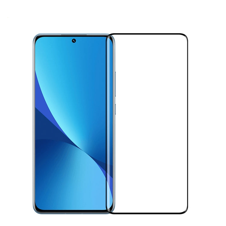 For Xiaomi 12 / 12X MOFI 9H 3D Explosion-proof Hot Bending Tempered Glass Full Film(Black) -  by MOFI | Online Shopping South Africa | PMC TechLife