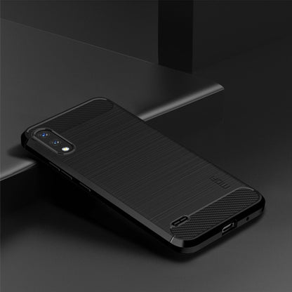 For LG K22 / K22 Plus MOFI Gentleness Brushed Carbon Fiber Soft TPU Case(Black) - LG by MOFI | Online Shopping South Africa | PMC Jewellery