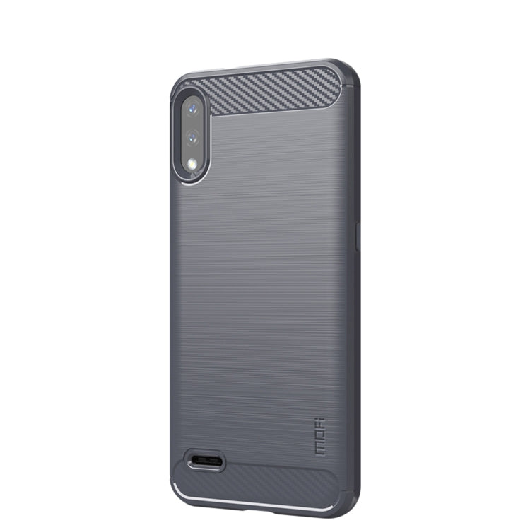 For LG K22 / K22 Plus MOFI Gentleness Brushed Carbon Fiber Soft TPU Case(Gray) - LG by MOFI | Online Shopping South Africa | PMC TechLife | Buy Now Pay Later Mobicred
