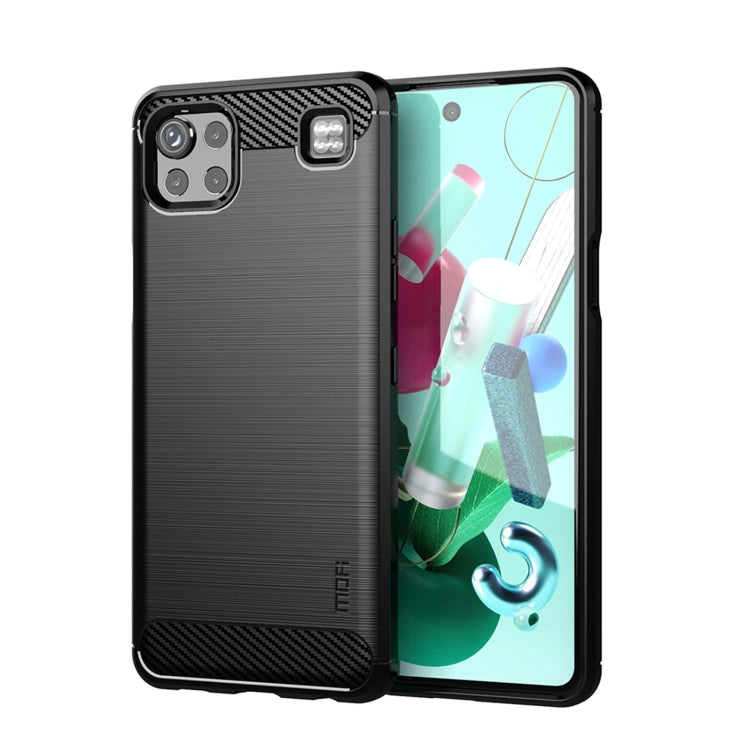 For LG K92 MOFI Gentleness Brushed Carbon Fiber Soft TPU Case(Black) - LG Cases by MOFI | Online Shopping South Africa | PMC TechLife | Buy Now Pay Later Mobicred