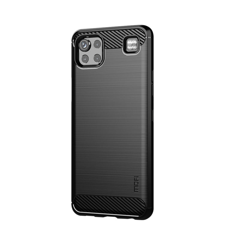 For LG K92 MOFI Gentleness Brushed Carbon Fiber Soft TPU Case(Black) - LG Cases by MOFI | Online Shopping South Africa | PMC TechLife | Buy Now Pay Later Mobicred